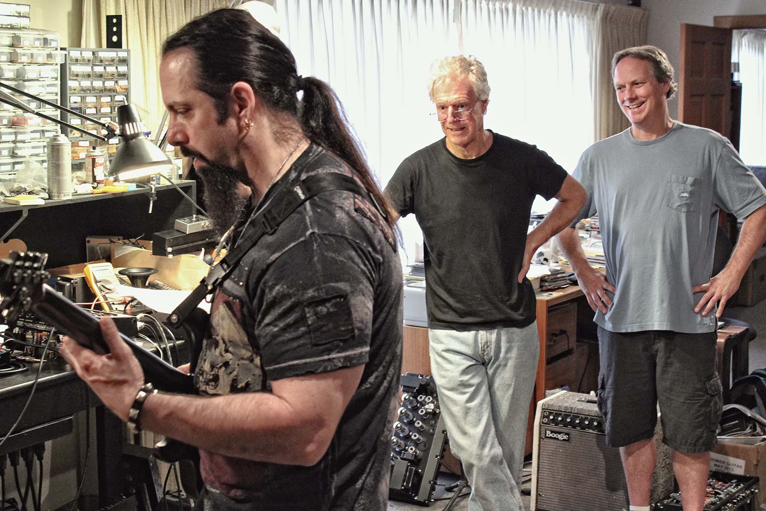 John Petrucci Playing the Mark Five: 25 Prototype with Randall Smith and Doug West